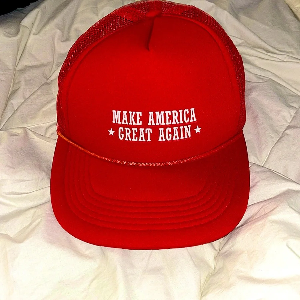 Rare Authentic Donald Trump make America great again trucker hat - Picture 1 of 9